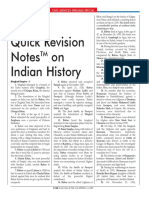 Quick Revision Notes On Indian History: Civil Sservices ( (Prelims) Sspecial