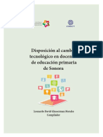 Disposición Al Cambio Tecnológico en Docentes de Educación Primaria de Sonora