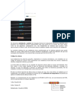 Resistencias: códigos de colores y características