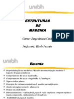 UNIBH - Estruturas de Madeira Apresentação 1° Aula