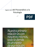 Aportes Del Psicoanálisis a La Psicología