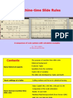 Machine-Time Slide Rules: A Comparison of Scale Systems With Calculation Examples