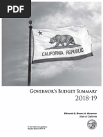 California Budget Summary 2018-19 