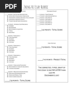 zheng he essay rubric
