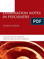 Examination Notes in Psychiatry