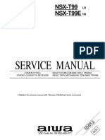 NSX-T99 LH/HA Service Manual Parts List