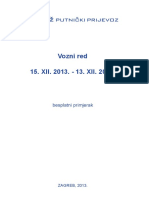 Potpuni Vozni Red KURIR 2013-2014 PDF
