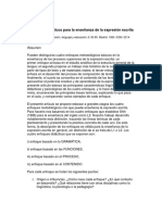 Enfoques Didácticos Para La Enseñanza de La Expresión Escrita