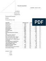 Fisa de Necesitate Petrecere Privata