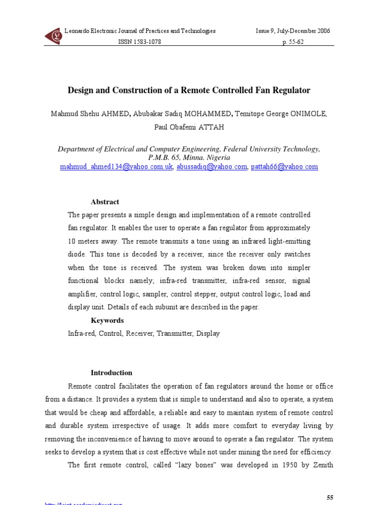 Fan Reg | PDF