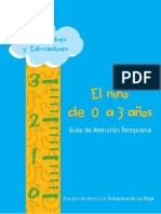 Guia de Atencion Temprana El Nino y La Nina de O A 3 Anos