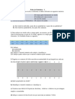 Estatística - Estudo sobre variáveis e distribuições