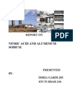 Nitric Acid and Aluminium-Sodium: Report On