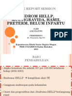 Sindrom Hellp, Multigravida, Hamil Preterm, Belum Inpartu: Case Report Session