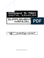 Roalnd S-760 Supplementary Manual