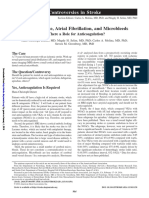 Embolic Stroke, Atrial Fibrillation, and Microbleeds