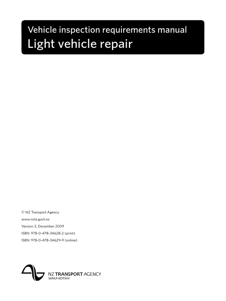 Virm Light Vehicle Repair Certification PDF Vehicles Motorcycle