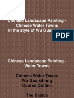 Chinese Landscape Painting - Chinese Water Towns in The Style of Wu Guanzhong