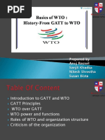 GATT To WTO Pesentation