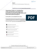 Theoretical Study On Complexation of The Perchlorate, Permanganate, Pertechnate and Perrhenate Anions With Dodecabenzylbambus (6) Uril