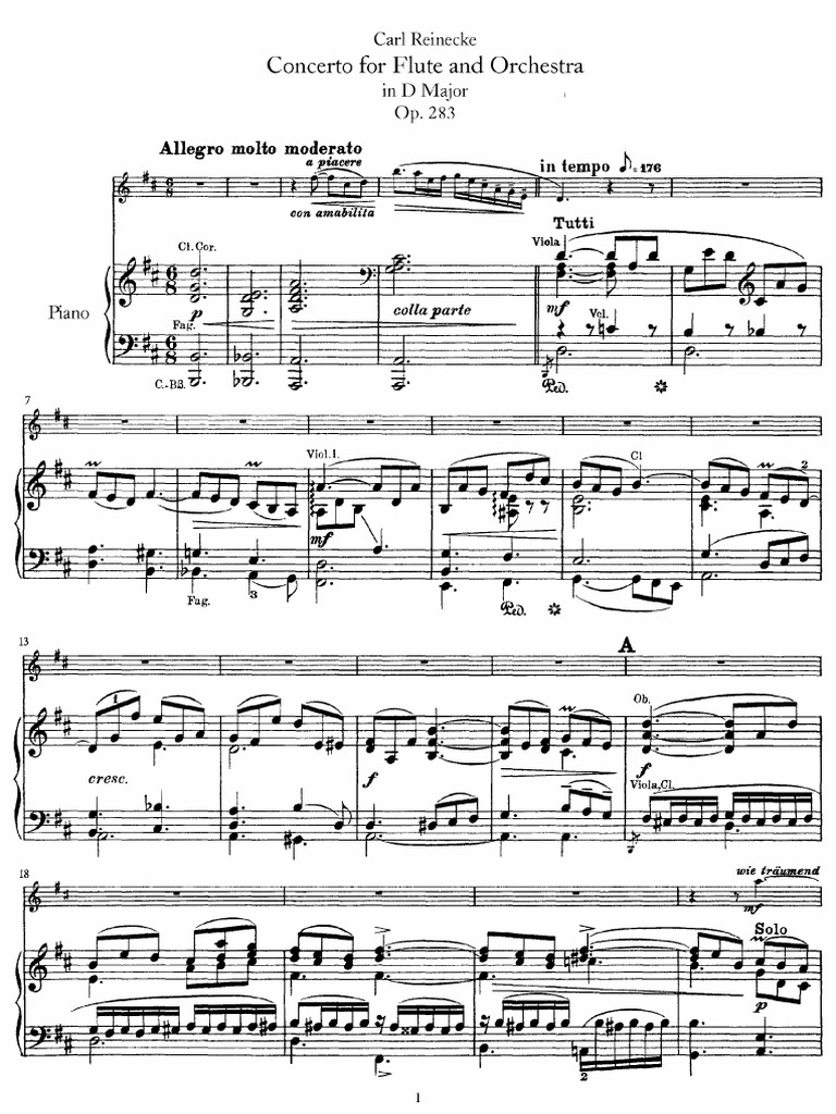 Reinecke - Flute Concerto PDF | PDF