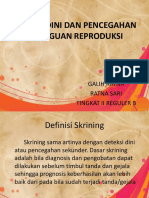 Deteksi Dini Dan Pencegahan Gangguan Reproduksi