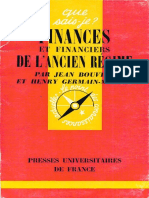 Finances Et Financiers de L'ancien Regime - Henry Germain-Martin & Jean Bouvier PDF