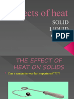 Effects of Heat On Solid, Liquid and Gases