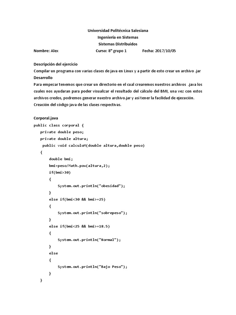 Compilación de Java en Ubuntu y JAR | PDF | Java (lenguaje de ...