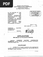 Application: With Motion For Provisional Authority