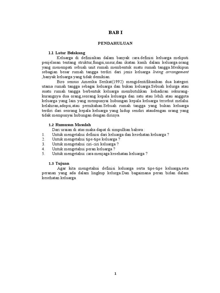 Makalah Keluarga Dan Kesehatan Keluarga
