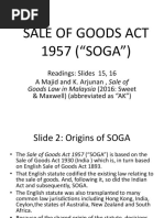 Sale of Goods Act 1957 ("SOGA")