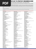 CONGRESS MUST ACT TO PROTECT DREAMERS NOW print ad