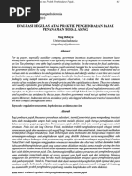 Evaluasi Regulasi Atas Prak Tik Peng H Indaran Pajak Penanam An M Odal Asing Ning Rahayu