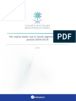 Per Capita Water Use in Saudi Regions During the Period 2009-2016 En