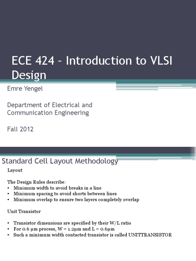 VLSI Design: Standard Cell Layout Guide | PDF | Theoretical Computer ...