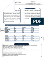 Daily Market Coverage 11th Jan 2018