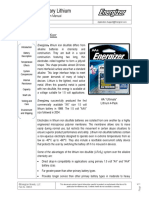 Cylindrical Primary Lithium: Handbook and Application Manual