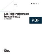 SAS High Performance Forecasting 2.2