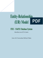 Entity-Relationship (E/R) Model: ITEC - 514/515: Database Systems