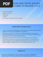 3 Key Reasons Executives Should Stay the Course to Release 12.2.5 PPT
