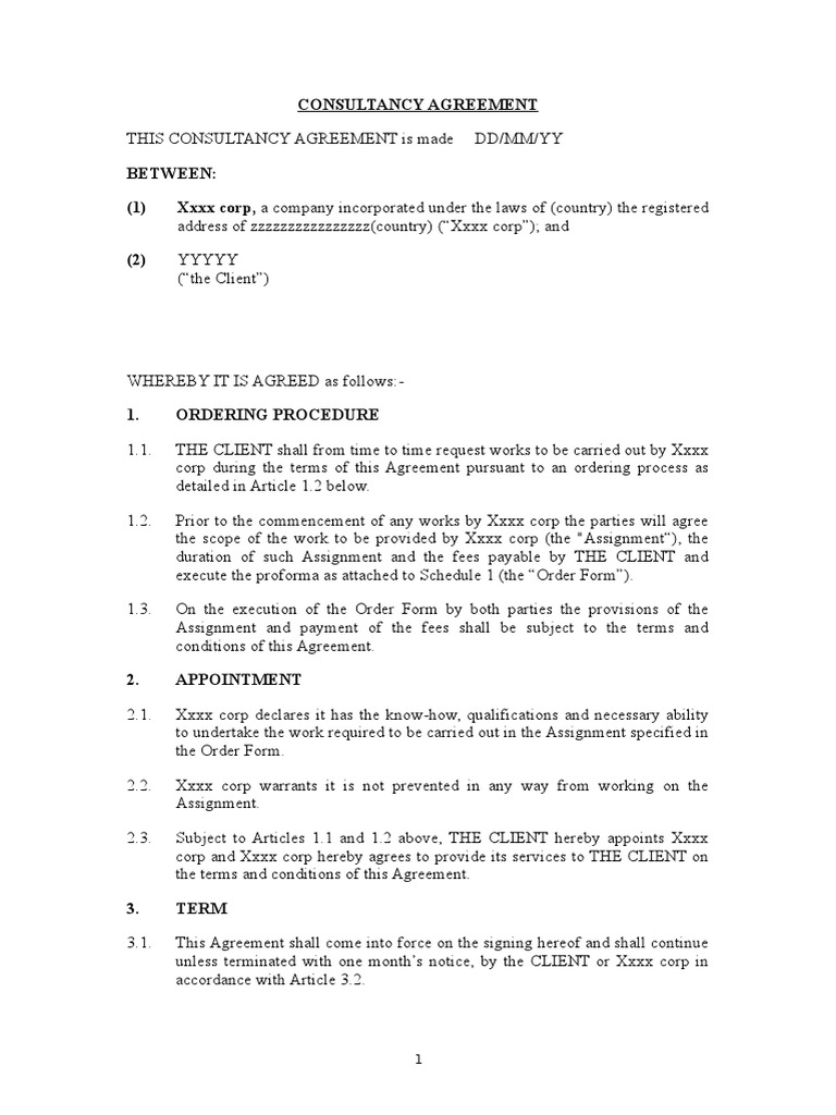 Marketing Consultancy Agreement Template | PDF | Law Of Agency | Insurance
