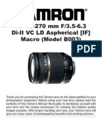 AF 18-270 MM F/3.5-6.3 Di-II VC LD Aspherical (IF) Macro (Model B003)