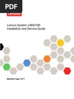 Lenovo System x3650 M5 Installation and Service Guide