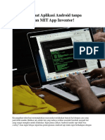 Cara Membuat Aplikasi Android Tanpa Coding Dengan MIT App Inventor