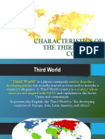 Characteristics of The 3rd World Countries
