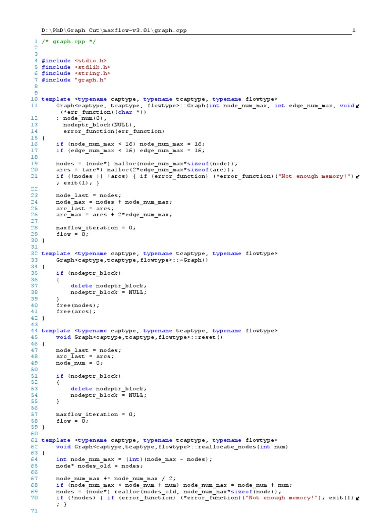 Graph Memory Management Functions | PDF | Software | Software Development