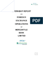 MBL's foreign exchange operations internship report