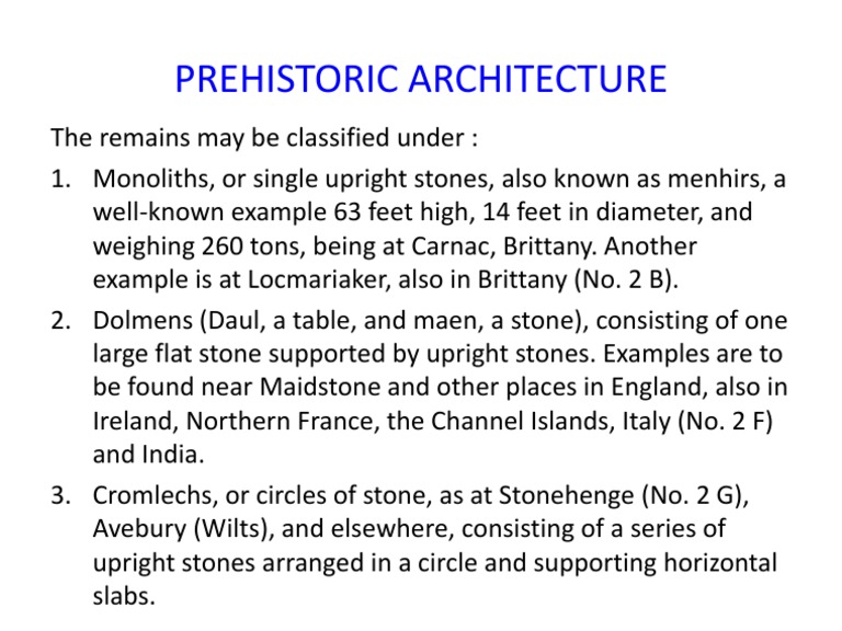 Prehistoric Stone Structures Guide | PDF