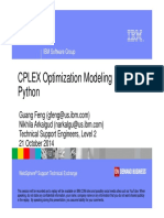 CPLEX Optimization Modelling Using Python
